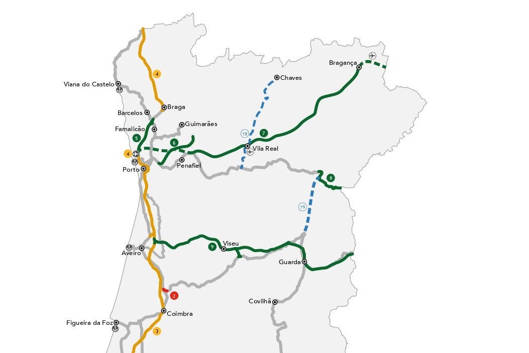 Mapas da Rede Ferroviária Nacional, Page 2